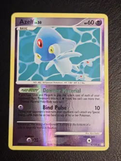 Azelf 4/123 Reverse Holo Rare Diamond & Pearl Mysterious Treasures Card LP - Image 2