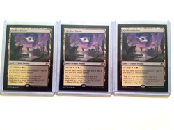 3 mtg godless shrine reg finish n/m or better land cards - Image 1