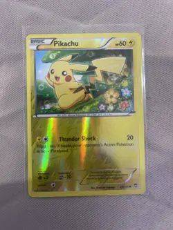 Pokemon Pikachu TCG Reverse Holo Card 27/111 XY-Furious Fists Mint/NM - Image 1