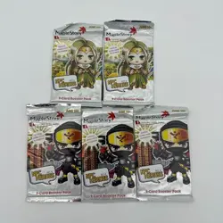 MapleStory iTCG Lot Of 5 Booster Packs 4 NPC Heros Set 4 9 Cards Per Booster - Image 1