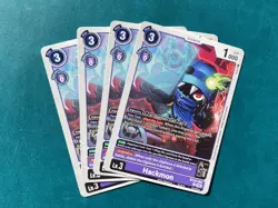 Hackmon BT24-067 Playset Time Stranger Digimon Card Game x4 - Image 1