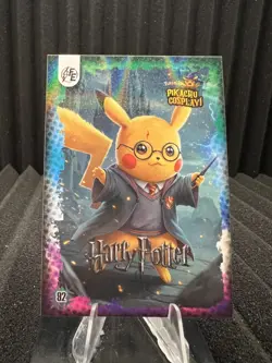 Harry Potter (Pikachu) #92 - Galaxy Holo - Electric Pikachu Cosplay - Pokemon - Image 1