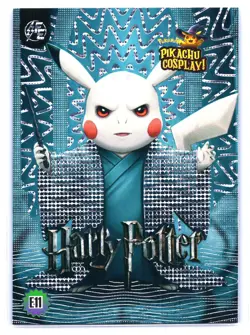 Pikachu CosPlay Harry Potter Silver Holo #E11 Pokemon - Image 1