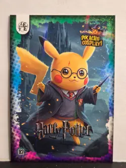 Harry Potter Pikachu Cosplay holo #92 NM - Image 1