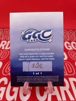 GGC Studio Pokemon Pikachu & Harry Potter Artist Hand Drawn Auto Sketch Card 1/1 - Image 2