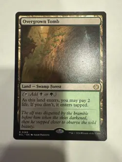 Overgrown Tomb MINT 266 Lorwyn Eclipsed ECL MTG Rare Land Unplayed Regular M/NM - Image 1