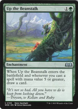 Up the Beanstalk U Wilds of Eldraine 195 NM - Image 1