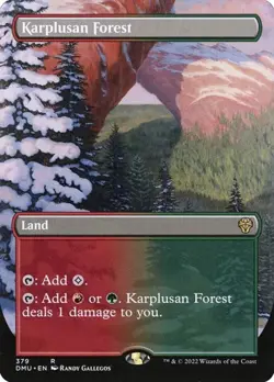 Karplusan Forest - Foil Extended Art Dominaria United NM MTG - Image 1