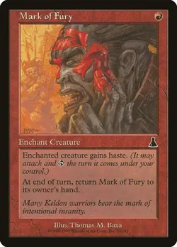 Mark of Fury - Foil Urza's Destiny LP MTG - Image 1