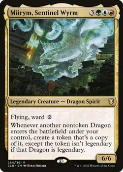 NM Miirym, Sentinel Wyrm, MTG, Baldur's Gate, Magic the Gathering, 284 - Image 1