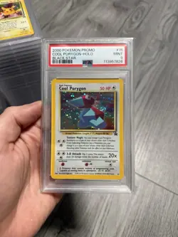 2000 Pokemon Promo Cool Porygon Holo #15 Black Star PSA 9 - Image 1