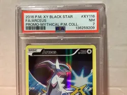 2016 Arceus XY116 Black Star Promo PSA Graded Near Mint Pokemon TCG - Image 2