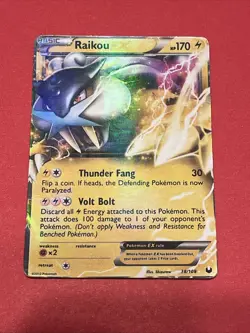 Pokemon Dark Explorers Raikou-EX 38/108 - Image 1