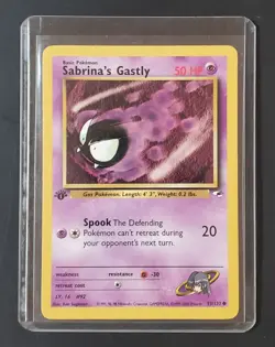 Sabrina's Gastly #93/132 Gym Heroes G1 2000 1st Edition Pokemon - Image 1