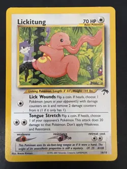 Pokemon Vintage Southern Islands Lickitung 16/18 Rare WotC Promo - Image 2