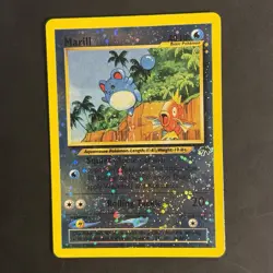 Pokemon Vintage Southern Islands Reverse Holo Marill 11/18 Rare WotC Promo Swirl - Image 2