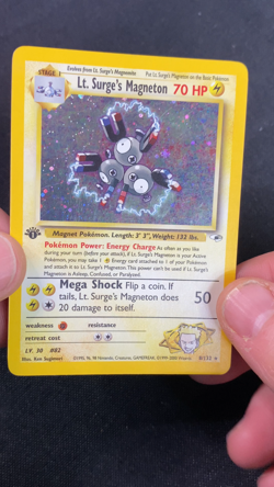 Pokemon - Lt. Surge's Magneton - 8/132 - 1st Edition Holofoil - Gym Heroes - Image 2