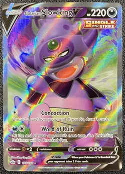 Pokemon TCG Galarian Slowking V 178/198 Sword & Shield Chilling Reign Holo - Image 1