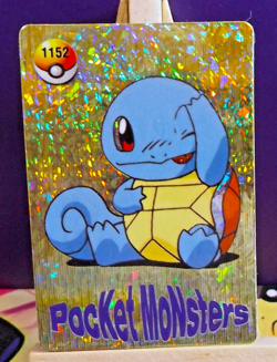 POKEMON POCKET MONSTERS VENDING PRISM STICKER 1152 SQUIRTLE - Image 1