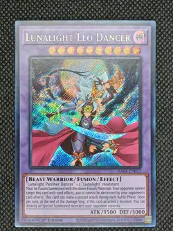 Yu-Gi-Oh! Lunalight Leo Dancer *SECRET RARE* RA04-EN053 1st Edition NM - Image 1