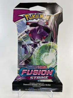 Pokemon TCG: Sword & Shield-Fusion Strike Sleeved Booster Pack - 10 Cards 820650809163 - Image 1