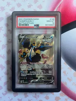 PSA 10 GEM MINT Empoleon V 146/163 Alternate Alt Art Battle Styles 2021 Pokemon - Image 1