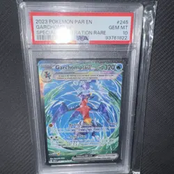 2023 POKEMON PAR EN-PARADOX RIFT SPECIAL ILLUSTRATION RARE GARCHOMP EX PSA 10 - Image 1
