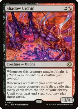 x1 Shadow Urchin R MTG Lorwyn Eclipsed M/NM, English - Image 1
