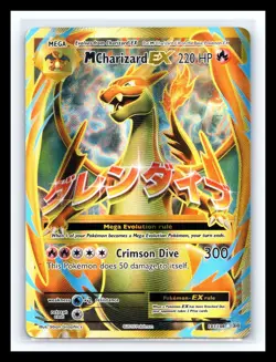 💥 Pokemon TG M Charizard EX 101/108 Full Art Ultra Rare Gold Holo XY Evolutions - Image 1