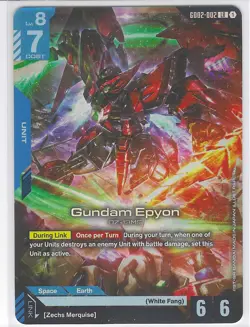Gundam Epyon - GD02-002 LR Gundam Card Game - Near Mint/Mint - Image 1