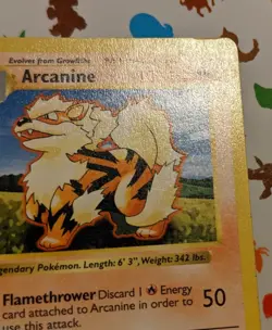 Pokemon TCG Arcanine 023/102 Base Set Shadowless Unlimited WOTC English 1999 - Image 3