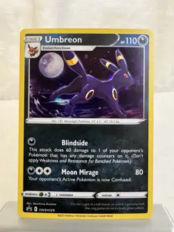 Umbreon SWSH129 NM - Black Star Promo Cosmos Holo Pokemon TCG Card moon cat 129 - Image 2