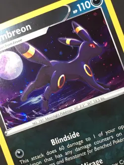Pokemon TCG Umbreon SWSH129 Black Star Promo Cosmos Holo Sword & Shield NM - Image 2