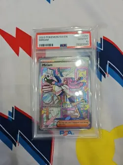 Pokemon 2023 Miriam 251/198 Full Art SIR Scarlet & Violet GEM MINT PSA 10 - Image 1