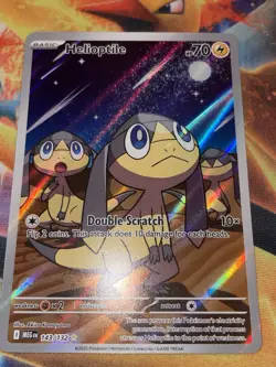 Helioptile 143/132 Illustration Rare ME01: Mega Evolution Pokemon TCG NM - Image 1