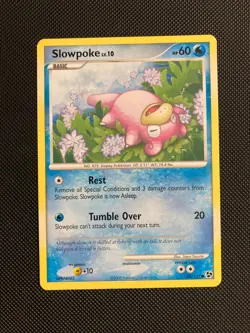 Pokemon TCG Slowpoke 82/106 Great Encounters Common Card (LP) - Image 1
