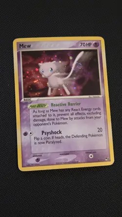 💫 Tail Swirl 💫 Mew 4/17 Holo Rarre POP Series 4 Pokemon Card - Mp/Hp - Image 3