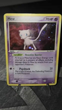 💫 Tail Swirl 💫 Mew 4/17 Holo Rarre POP Series 4 Pokemon Card - Mp/Hp - Image 4