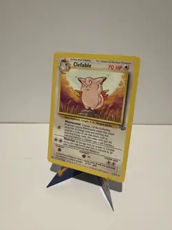 Pokemon Card Clefable 17/64 WOTC Non Holo Jungle Set Rare Light Play - Image 1