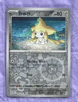 Jirachi Basic Foil HP80 098/142 2025 Stellar Crown Pokemon Card - Image 1
