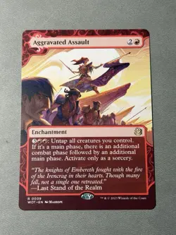 Aggravated Assault MTG Wilds of Eldraine: Enchanting Tales NM - Image 1