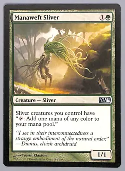 Manaweft Sliver - 184 - Core Set 2014 (M14) MTG LP - Image 1