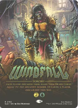 MTG Windfall (2182) *Non-Foil* Poster Secret Lair: Iron Maiden MT/NM Free Ship - Image 1