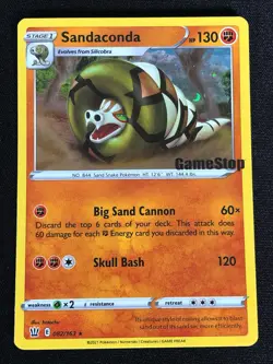 Pokemon Sandaconda 082/163 GameStop Stamped Holo (NM) - Image 1