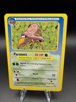 2004 funskool india Parasect Pokemon Trading Card Rare - VTG - LP - Image 1