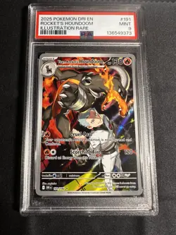 2025 Pokemon DRI EN Rockets Houndoom IR PSA 9 - Image 1
