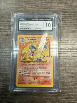 Pokemon Classic Collection Charizard 4 Holo CGC Gem Mint 10 - Image 1