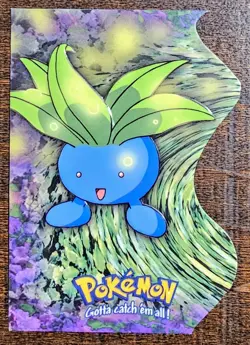 Pokemon Vintage Topps Oddish #43 Die-Cut Embossed EV4 Of 12 Rare LP - Image 1