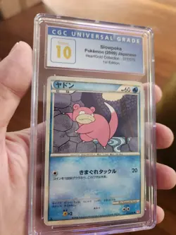 (POP 2) CGC 10 PRISTINE Slowpoke 017/070 POKEMON HEARTGOLD Japanese 1st Ed. - Image 1