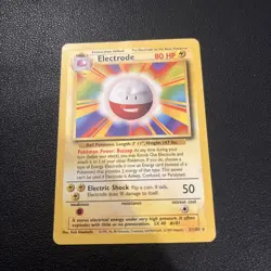 Pokemon Electrode 21/102 WotC Base Set Unlimited Rare MP - Image 1